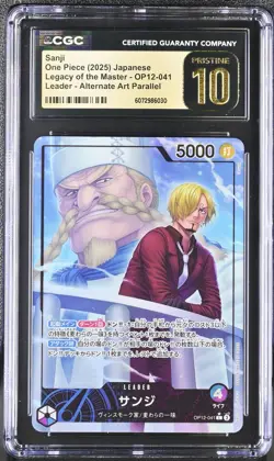 CGC PRISTINE 10 Sanji: Alternative Art Leader Parallel OP12-041 - Image 1