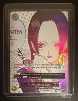 ONE PIECE You'll Frighten Me... ♡ Alt Art OP14-118 THE AZURE SEA'S SEVEN English - Image 1