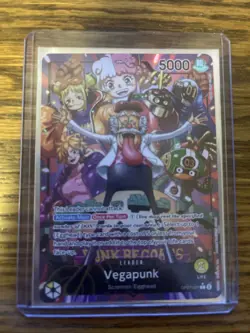 One Piece Vegapunk OP07-097 Leader Alt Art 500 Years in the Future English - Image 2