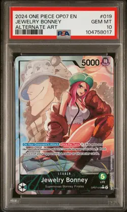 ONE PIECE OP07 - 500 YEARS IN THE FUTURE 019 JEWELRY BONNEY ALT ART PSA 10 - Image 1
