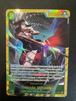 One piece TCG OP14-119 Dracule Mihawk (SEC) The Azure Sea's Seven (OP14) NM ENG - Image 1