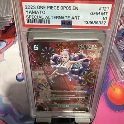 One Piece Yamato SP OP01-121 Awakening of the New Era PSA 10 - Image 5