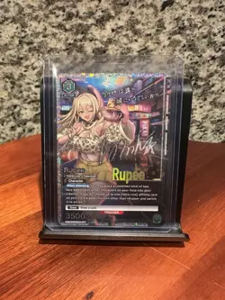 Rupee 077 SR** Signed GODDESS OF VICTORY NIKKE Union Arena English Card - Image 1