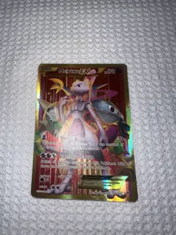 Pokemon Mewtwo EX TCG Full Art Holo Rare Card Breakthrough-Secret 164/162 - Image 1
