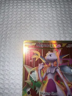 Pokemon Mewtwo EX TCG Full Art Holo Rare Card Breakthrough-Secret 164/162 - Image 2