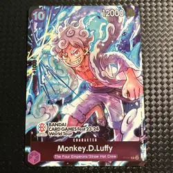 ONE PIECE CARD GAME MONKEY.D.LUFFY P-041 BANDAI CARD GAMES FEST 23-24 WORLD TOUR - Image 2