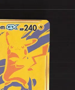 Pikachu & Zekrom GX SM248 Gold Full Art Black Star Promo Holo Pokemon Card NM - Image 4