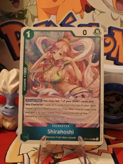 One Piece Card Shirahoshi OP11-030 Rare English Fist of Divine Speed NM See Pics - Image 1