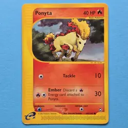 Ponyta Aquapolis 102/147 Vintage WOTC era E-Reader Pokemon Card - Image 1