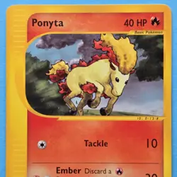 Ponyta Aquapolis 102/147 Vintage WOTC era E-Reader Pokemon Card - Image 2
