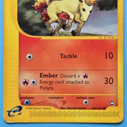 Ponyta Aquapolis 102/147 Vintage WOTC era E-Reader Pokemon Card - Image 3