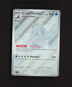 Crabominable 149/142 Stellar Crown Full Art Ultra Rare Holo Pokemon Card NM - Image 1