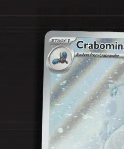 Crabominable 149/142 Stellar Crown Full Art Ultra Rare Holo Pokemon Card NM - Image 3
