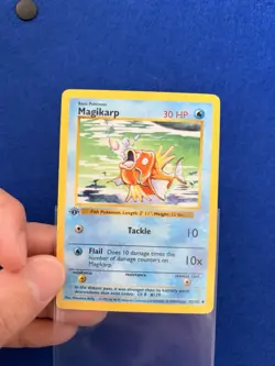 Pokemon TCG Magikarp Card 35/102 Base Set 1st Edition Shadowless Uncommon LP+ - Image 1