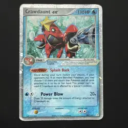 Crawdaunt ex SWIRL! 99/110 2006 EX Holon Phantoms Pokemon Card Holo Rare - Hp - Image 1