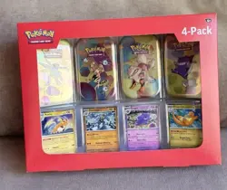 Pokemon Scarlet & Violet - 151 (4-Pack) Mini Tins w/ Promo cards SAMS CLUB NEW - Image 1