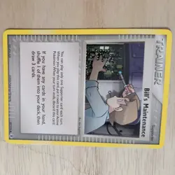 BILL'S MAINTENANCE 87/112 POKEMON CARD (EX FIRERED AND LEAFGREEN SET) - Image 3