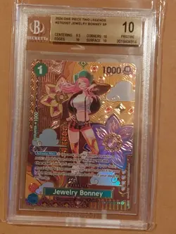 One Piece Card Game Jewelry Bonney ST02-007 SP OP08 Engl. Beckett 10 BGS10 - Image 1