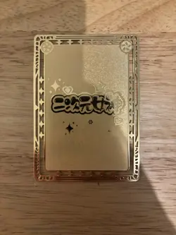 Pokemon Cynthia Goddess Story Anime Gold Metal Waifu Card - Lightly Damaged - Image 2