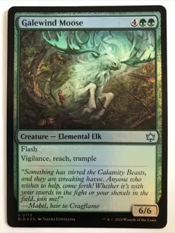 MTG Bloomburrow Galewind Moose Foil 0173 NM - Image 1