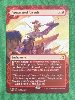 Aggravated Assault R Wilds of Eldraine: Enchanting Tales 39 NM - Image 1