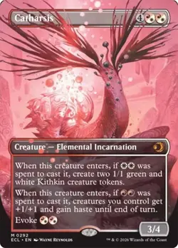 MTG Lorwyn Eclipsed Catharsis 0292 Borderless NM - Image 1