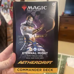 Magic the Gathering Aetherdrift Commander Deck - Eternal Might. NEW Sealed - Image 1