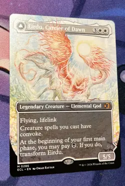 Eirdu, Carrier of Dawn Isilu, Carrier of Twilight - Borderless M MTG Lorwy - Image 1