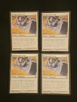 🔥🔥 Whispersilk Cloak 🔥🔥 4X Darksteel MT/NM NEVER PLAYED! Magic the Gathering - Image 1