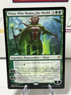 MTG Nissa, Who Shakes the World War of the Spark 169/264 Regular Rare LP NM - Image 4