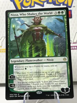 MTG Nissa, Who Shakes the World War of the Spark 169/264 Regular Rare LP NM - Image 5