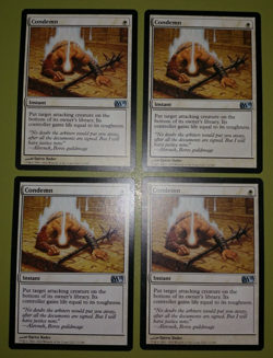 Condemn x4 Magic 2011 M11 4x Playset Magic the Gathering MTG - Image 1
