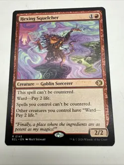 1x NM Hexing Squelcher Rare Lorwyn Eclipsed 0145 M/NM, English x1 - Image 2