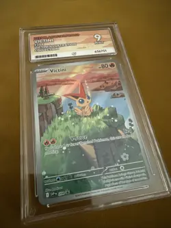 Pokemon 2025 Black Star Promo Victini Illustration Collection. VICTINI. ace 9 - Image 3