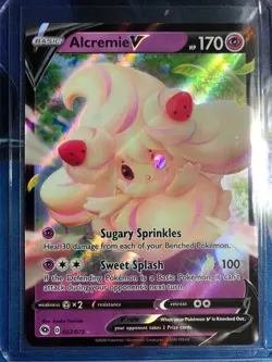 Alcremie V 022/073 Ultra Rare Champion's Path Pokemon TCG Near Mint - Image 1