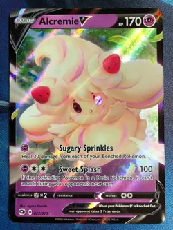 Alcremie V 022/073 Ultra Rare Champion's Path Pokemon TCG Near Mint - Image 2