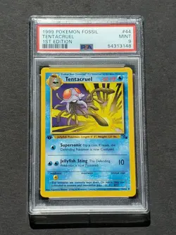 Pokemon PSA 9 1ST EDITION TENTACRUEL 44/62 - FOSSIL SET - MINT - Image 1
