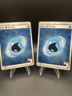 X2 Pokemon Play! Prize Pack Series 6 Basic Water Energy #11 Pack Fresh TWO - NM - Image 1