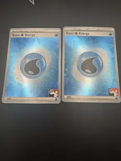 X2 Pokemon Play! Prize Pack Series 6 Basic Water Energy #11 Pack Fresh TWO - NM - Image 4