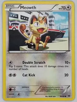 Meowth 80/99 Pokemon - Black and White Next Destinies LP - Image 1