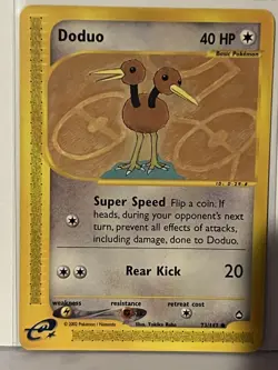 Doduo 73/147 Aquapolis NM Pokemon Fast Shipping - Image 1
