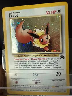 Pokemon TCG Eevee #11 Black Star Holo Promo - Image 1