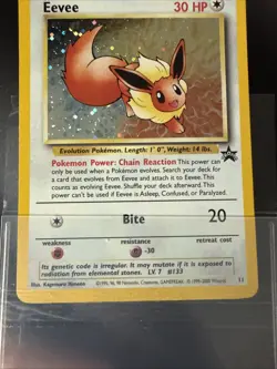 Pokemon TCG Eevee #11 Black Star Holo Promo - Image 4