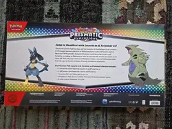 Exclusive Pokemon Scarlet & Violet Prismatic Evolutions Lucario & Tryanitar New - Image 2
