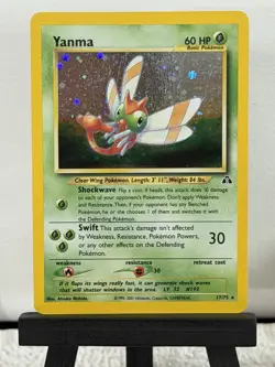 Yanma (17) 17/75 - Neo Discovery - Holo Swirl - Pokemon TCG - LP - Image 1