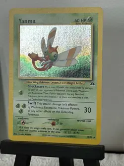 Yanma (17) 17/75 - Neo Discovery - Holo Swirl - Pokemon TCG - LP - Image 2