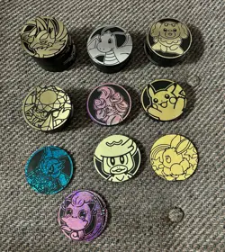 Lot Of 69 Pokemon Coins, Pikachu, Lucario, Etc. See Pictures! - Image 1