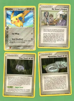 2006 Pokemon EX Holon Phantoms Series, 16 DifferentCards, Including Rayquaza - Image 4