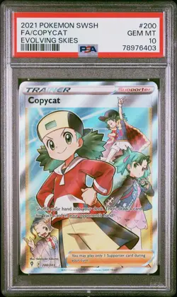 2021 POKEMON SWORD & SHIELD EVOLVING SKIES #200 FULL ART/COPYCAT PSA 10 - Image 1