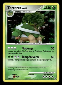 Torterra 17/130 Holo D&P Diamant et Perle carte Pokemon FR - Image 1
